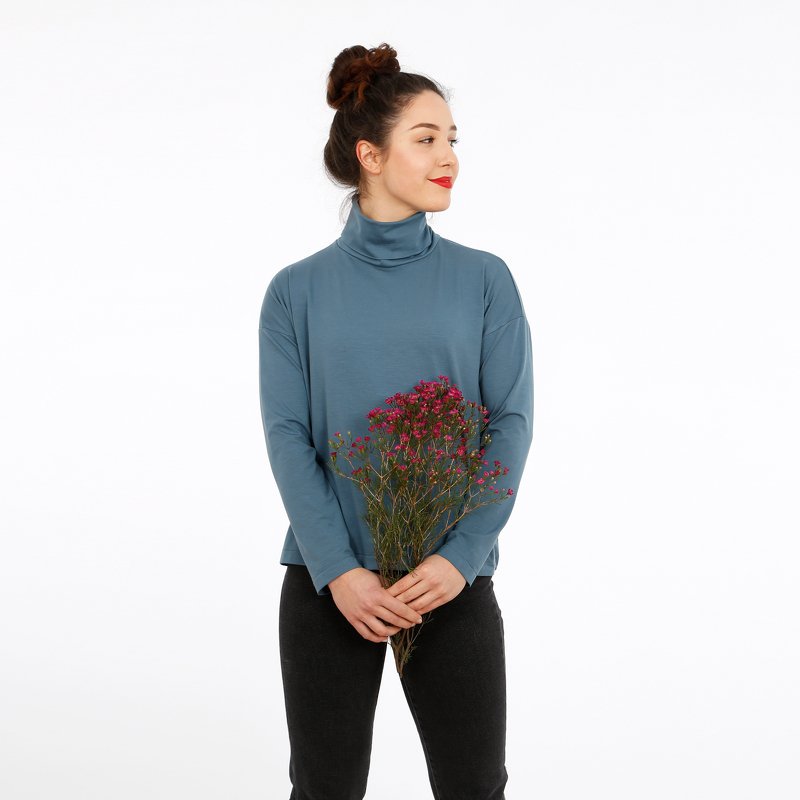 FRAU RETA • weites Rollragenshirt mit schmalen Ärmeln, e-book - Bild 2