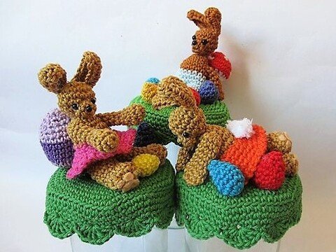 Häkelanleitung Bonbonglas Ostern