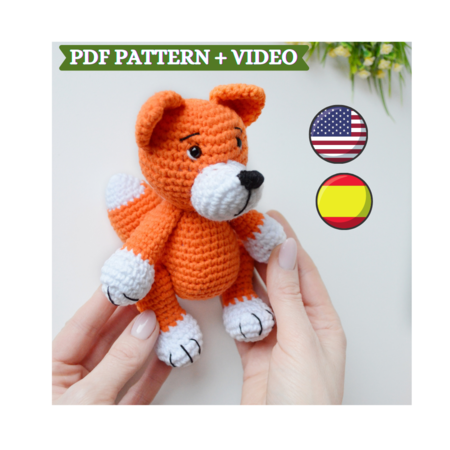 Crochet fox amigurumi pattern