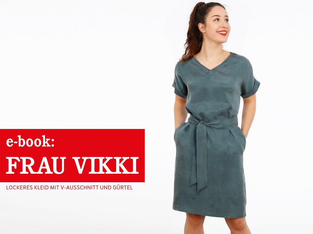 FRAU VIKKI • lockeres Kleid mit V-Ausschnit, e-book