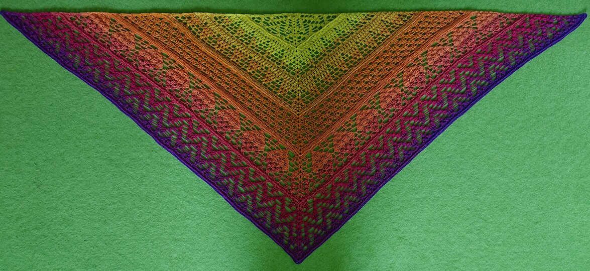 Tuch Leyla häkeln Dreieckstuch