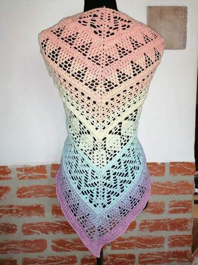 Tuch Leyla häkeln Dreieckstuch