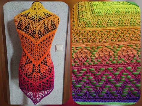 Tuch Leyla häkeln Dreieckstuch