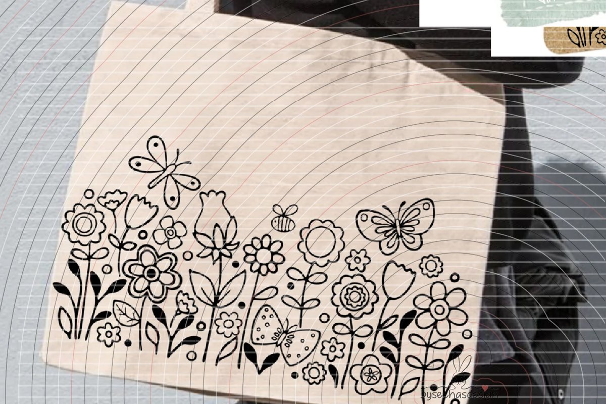 Blumen Paradies Plotterdatei SVG DXF - Bild 3