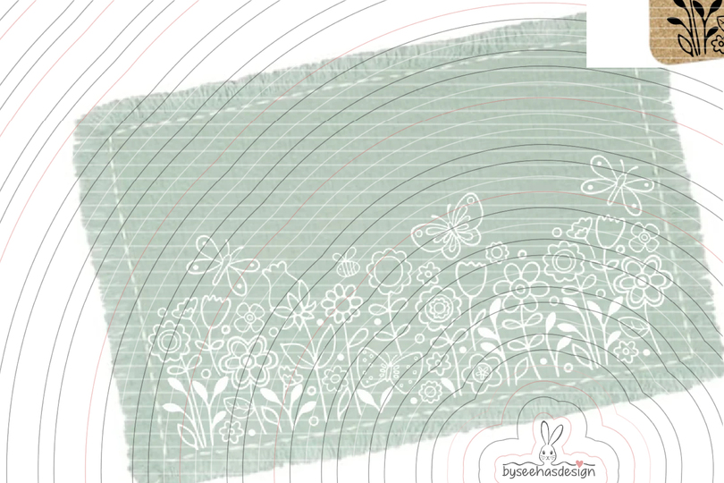 Blumen Paradies Plotterdatei SVG DXF