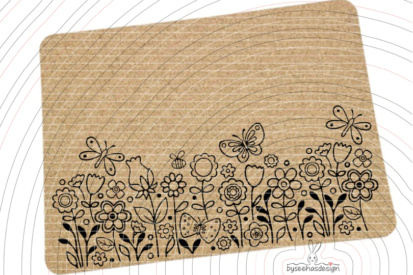 Blumen Paradies Plotterdatei SVG DXF