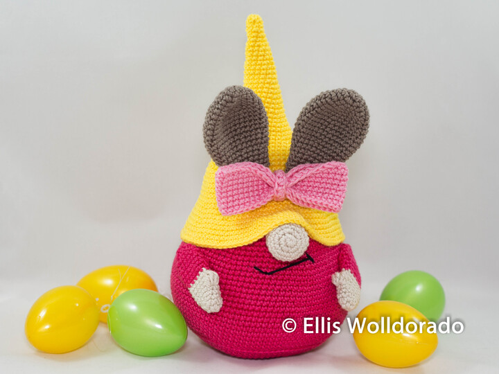 Hasenwichtel Rosa, Häkelanleitung