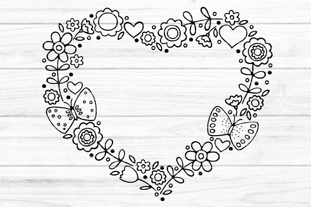 Ostern Blumenherz Plotterdatei SVG DXF FCM - Bild 7