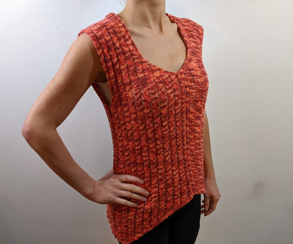 Strickanleitung Wellenmuster Shirt