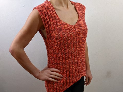 Strickanleitung Wellenmuster Shirt