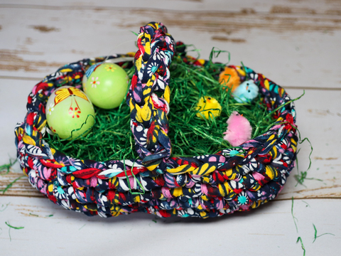 Easter baskets round and oval crochet pattern