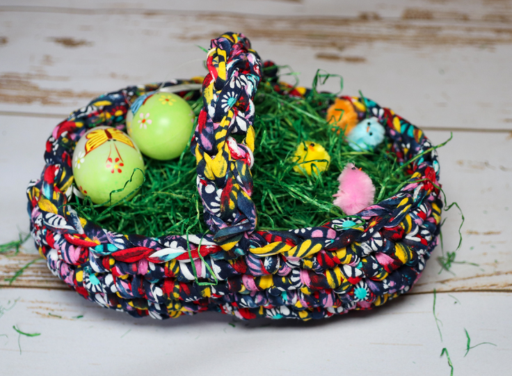 Osterkörbchen rund und oval Häkelanleitung