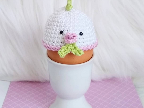 Häkelanleitung Eierdeko Huhn