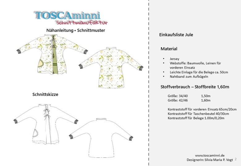 Fledermausshirt Jule Gr. 34-46 mit Kelchkragen - Schnittmuster