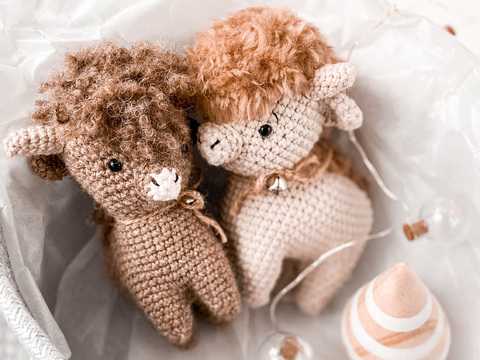 Häkelanleitung „Scotty“ Schottisches Hochlandrind