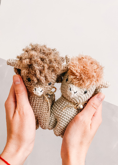 Häkelanleitung „Scotty“ Schottisches Hochlandrind