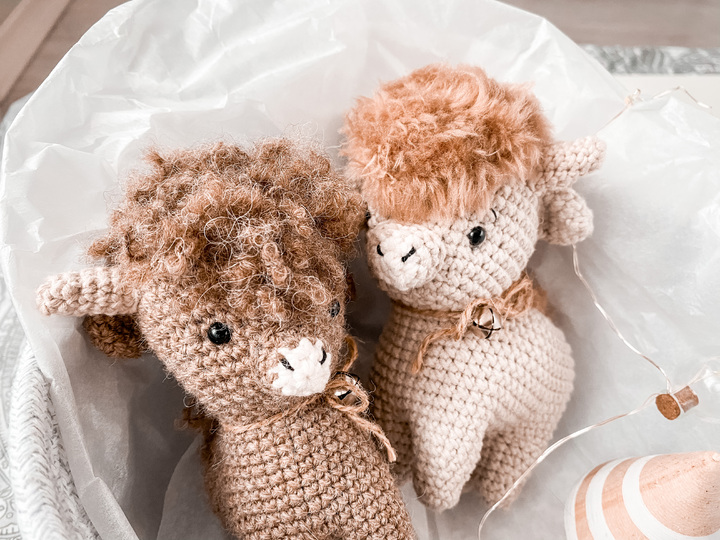 Häkelanleitung „Scotty“ Schottisches Hochlandrind