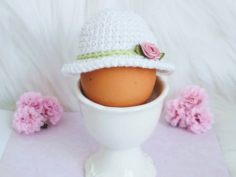 Häkelanleitung Eierdeko Sommerhut