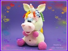 Häkelanleitung Regenbogen-Einhorn