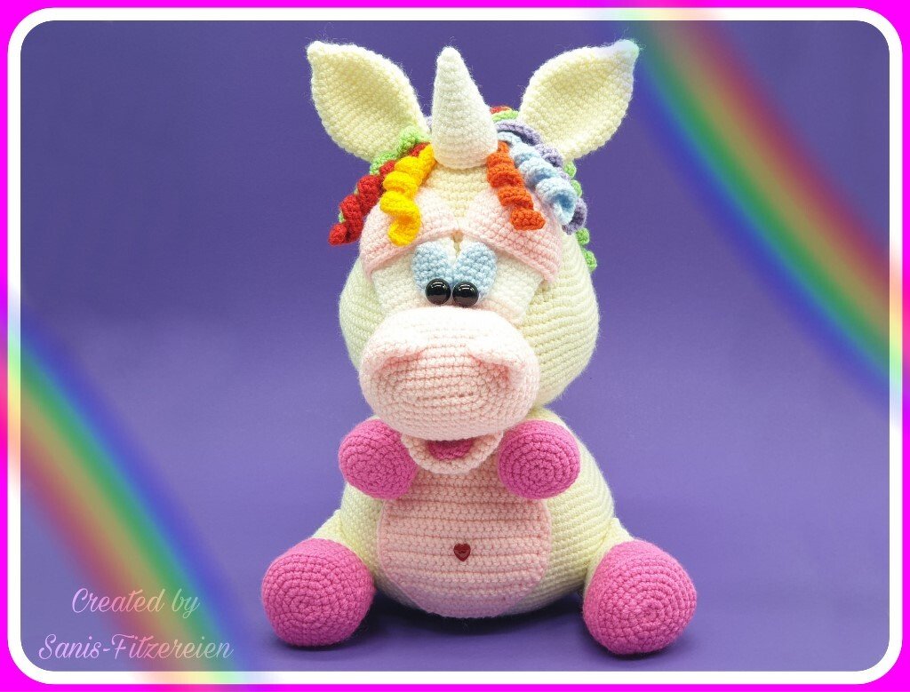 Häkelanleitung Regenbogen-Einhorn - Bild 5