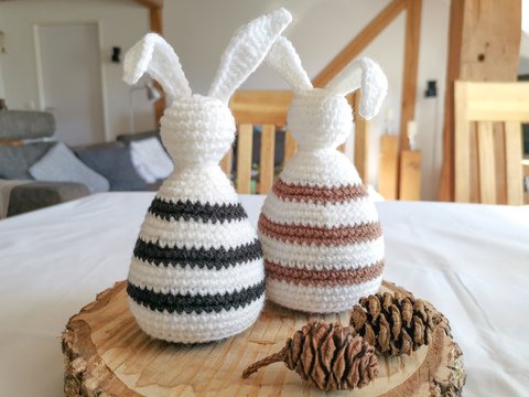 PDF Häkelanleitung für stylische Osterhasen