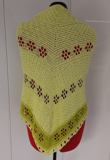 Anleitung Leilani "Blume des Himmels" flaches Dreieckstuch