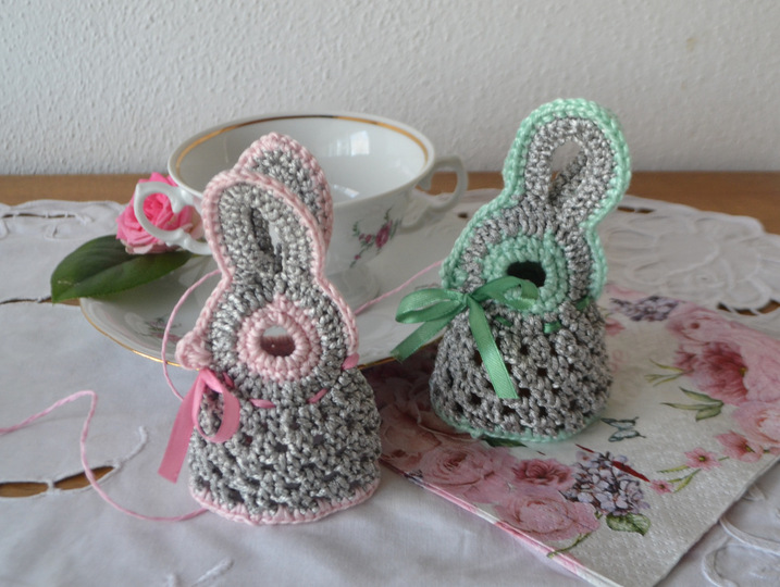 Süße Häschen für die Osterdeko * Osterhase * Häkelanleitung