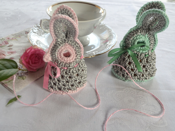 Süße Häschen für die Osterdeko * Osterhase * Häkelanleitung