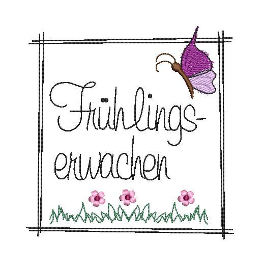 Stickdatei Frühlingserwachen 2 Größen