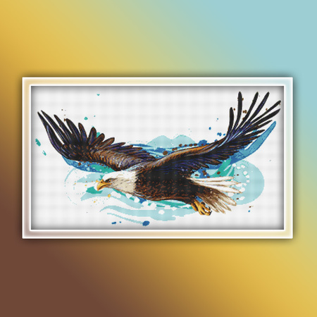 Fish Eagle 1 Cross Stitch Pattern PDF
