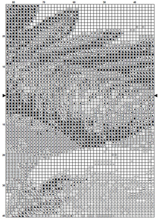 Fish Eagle 1 Cross Stitch Pattern PDF