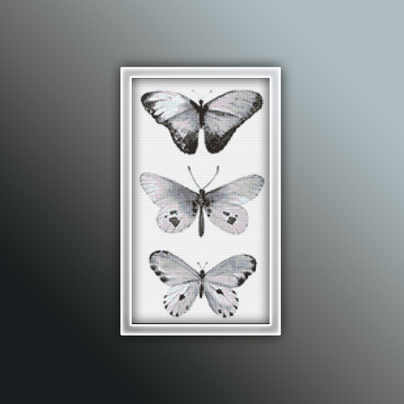 Butterflies 5 Cross Stitch Pattern PDF