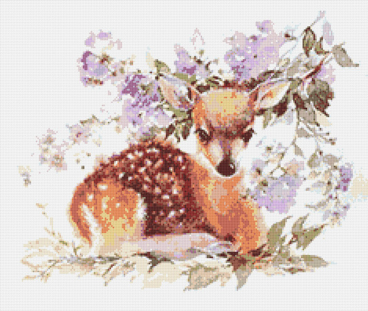 Deer 13 Cross Stitch Pattern PDF