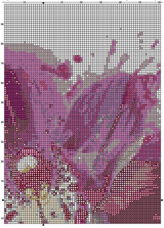 Orchid 1 Cross Stitch Pattern PDF