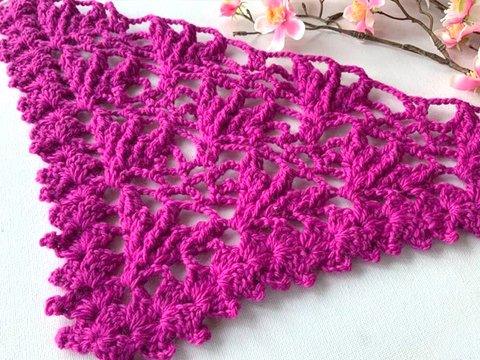 Dreieckstuchmuster "Frühlingstuch KROKUSSE"