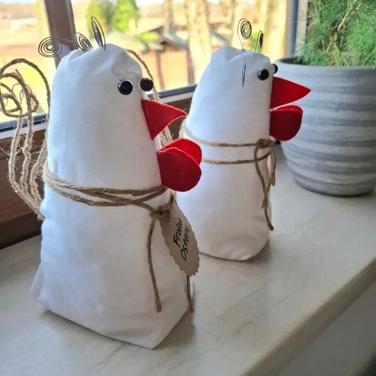 Deko Huhn Näh-/Bastelanleitung & Schnittmuster