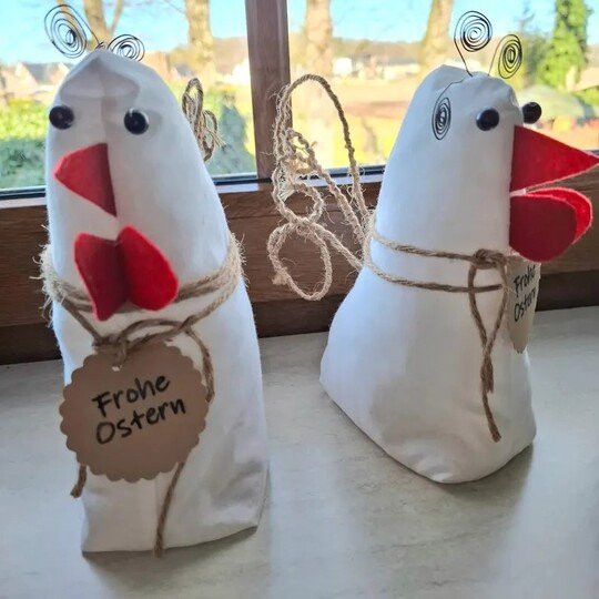 Deko Huhn Näh-/Bastelanleitung & Schnittmuster