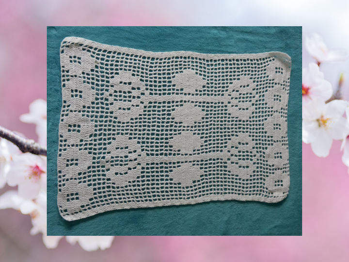 Häkelanleitung Filetdeckchen Churippu