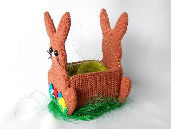 Bunny basket 3 in 1 - crochet pattern