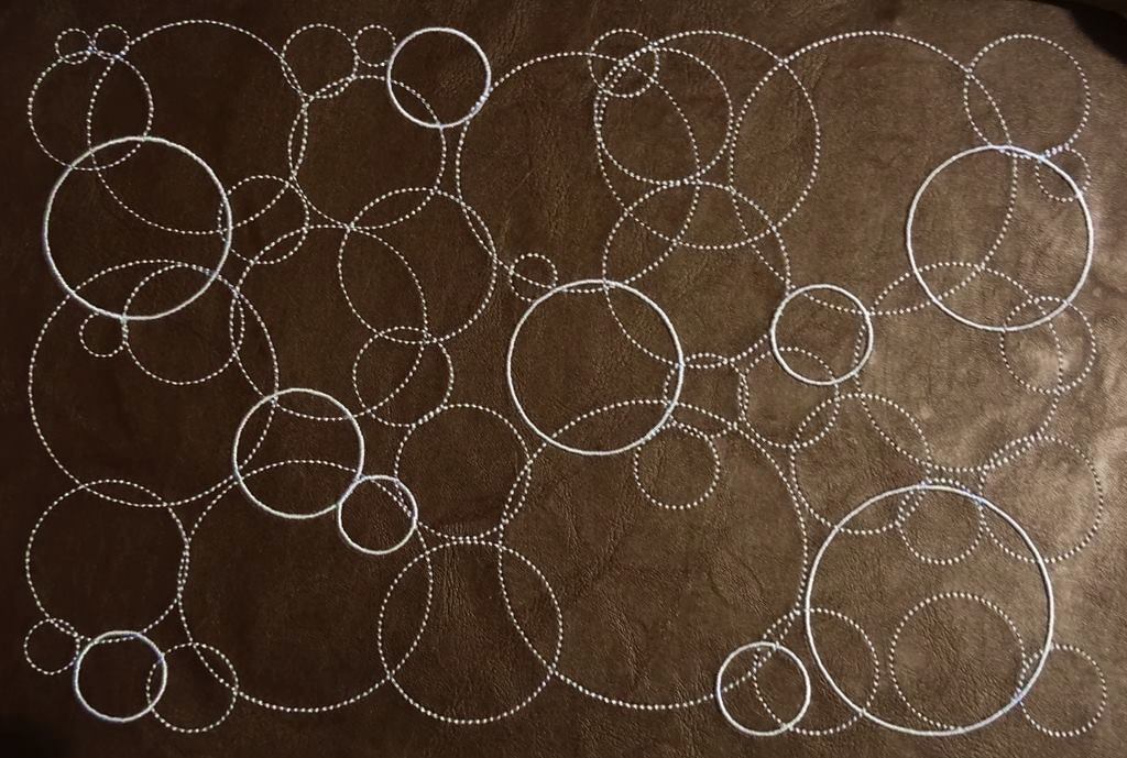 Kreise Blasen Punkte voll flächige Stickdatei zum Stoff besticken - Bild 2