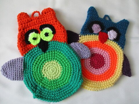 Anleitung Ofenhandschuh "Eule"