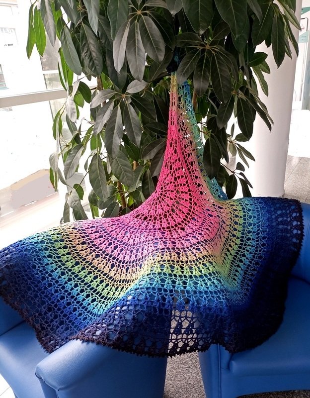 "Kenia" Sommertuch, 3in1 - Halbkreis, Loop und Sichelform Häkelanleitung - Bild 17