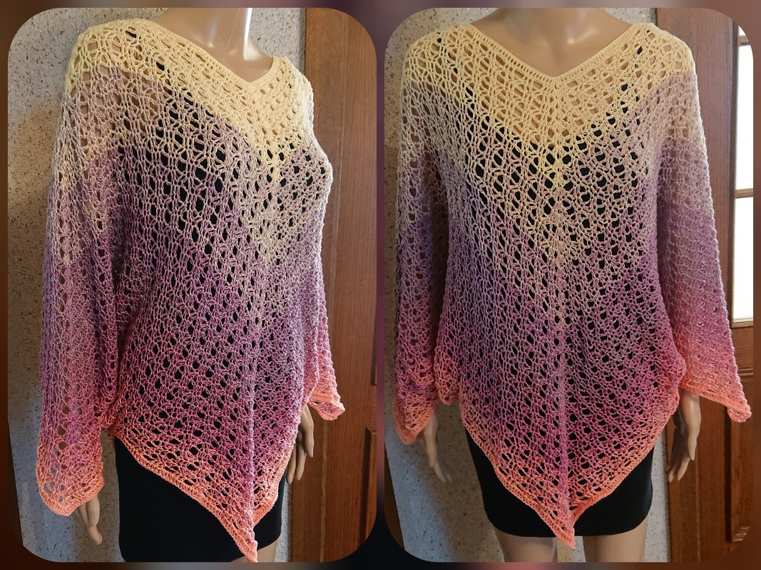 Tunika Xara häkeln Oberteil Shirt