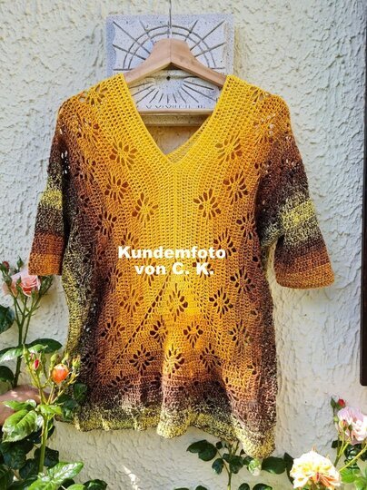 Häkelanleitung Pullover, Shirt, für alle Größen