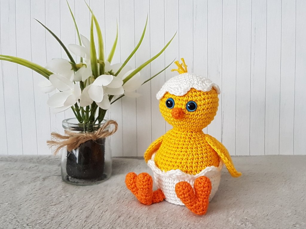 Häkelanleitung, kleine Osterfreunde