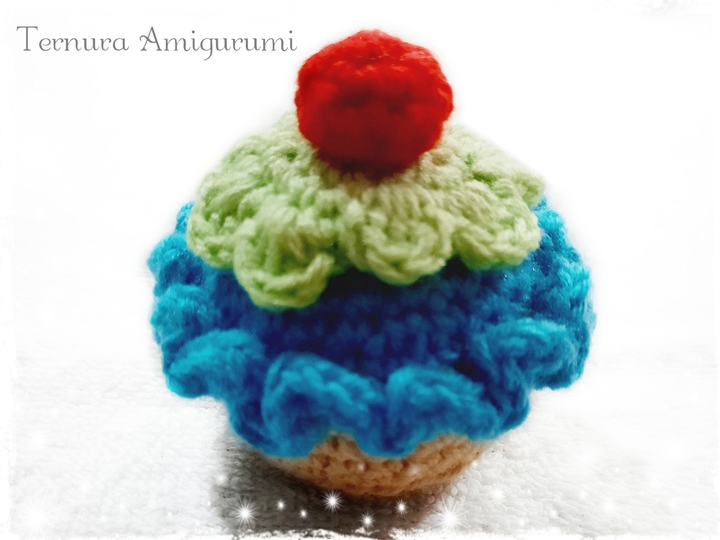 Häkelanleitung cupcake PDF Ternura Amigurumi English- Deutsch- Dutch