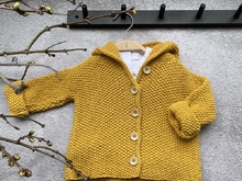 Strickanleitung Kapuzenjacke ALINA Größe 68 - 98
