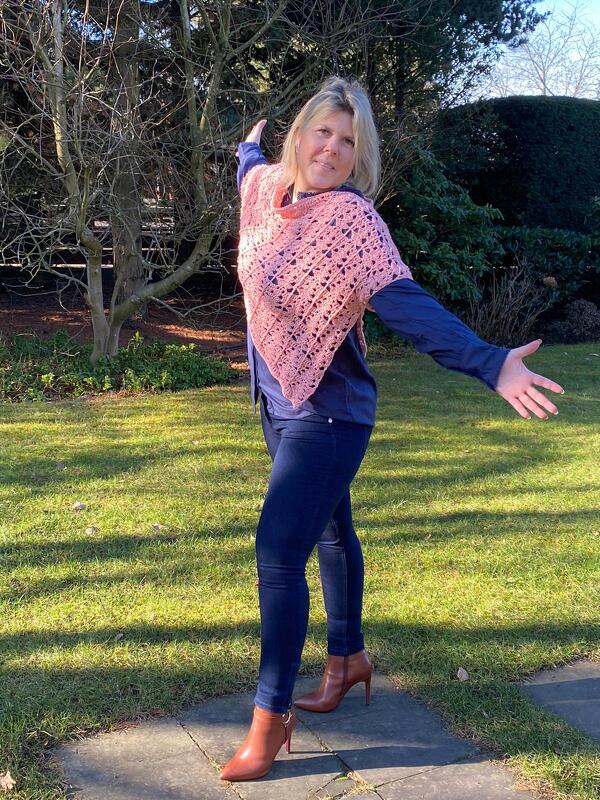 Häkelanleitung Poncho/Stola Frühlingssonne - Bild 3