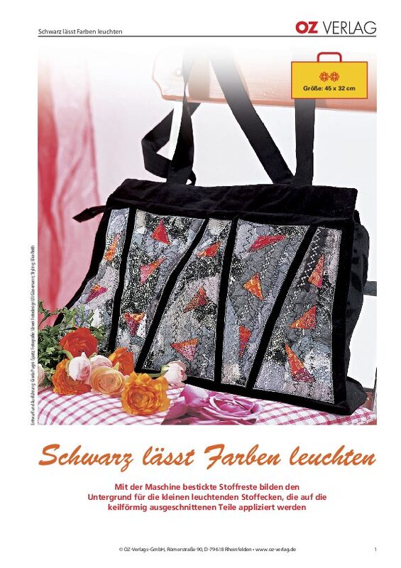 Nähanleitung: SCHWARZ LÄSST FARBEN LEUCHTEN - Bild 2