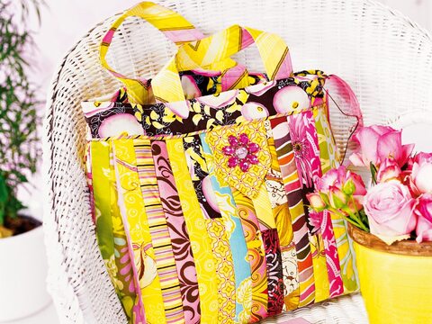 Nähanleitung: TASCHE AUS STOFFSTREIFEN